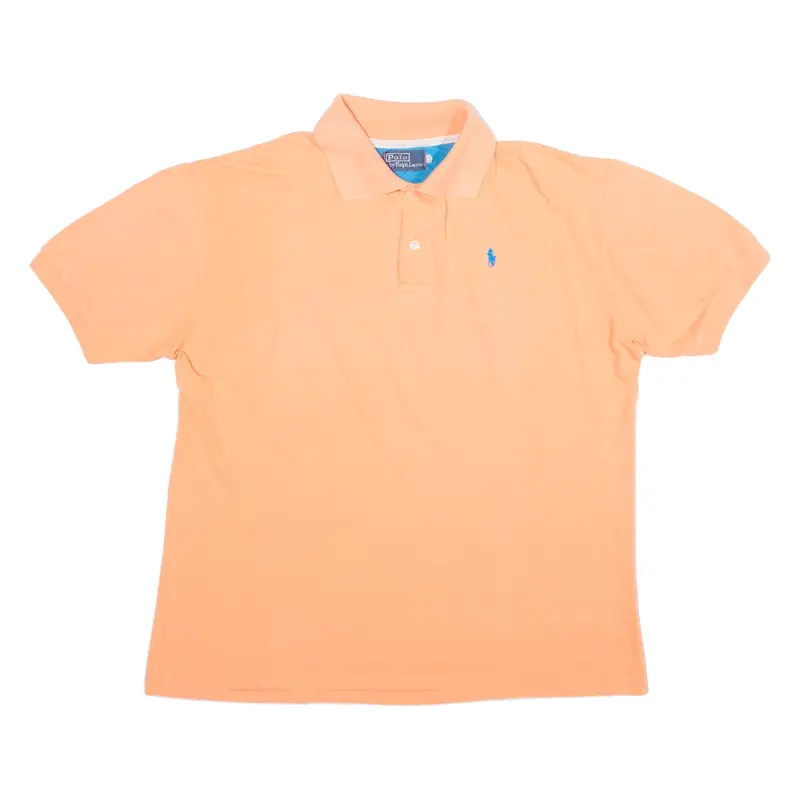 POLO RALPH LAUREN Mens Polo Shirt Orange L