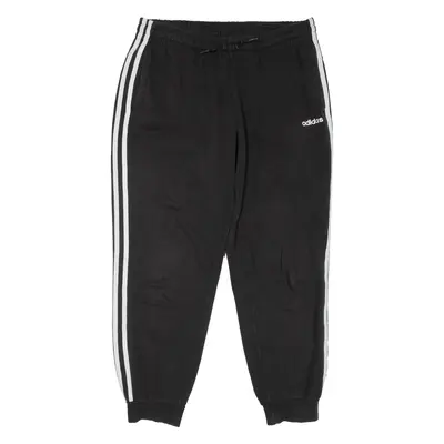 ADIDAS Womens Joggers Black Tapered L W32 L29