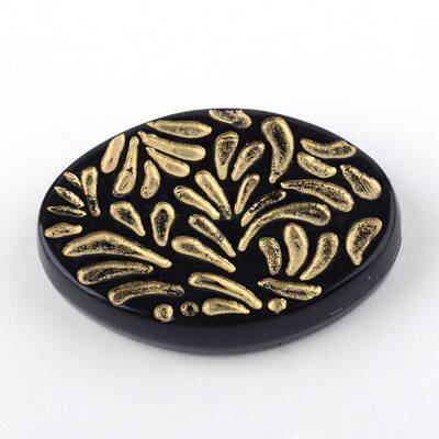 Oval Plating Acrylic Beads