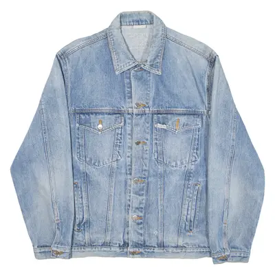 NORWISS Mens Denim Jacket Blue L