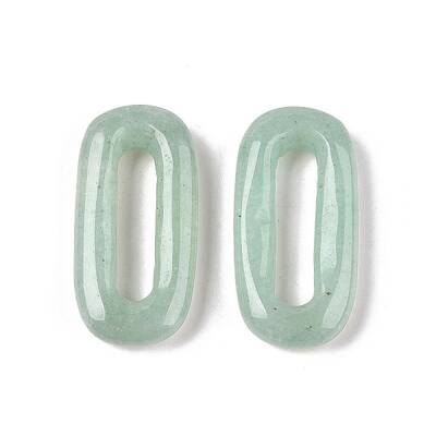 Natural Green Aventurine Oval Pendants