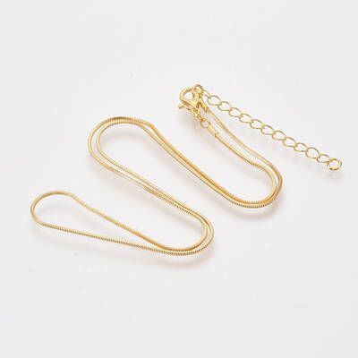 Brass Snake Chain Necklaces