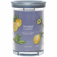 Yankee Candle Black Tea & Lemon Tumbler Candle Signature (black tea and lemon) - 567g