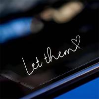 Heart Pattern Car Sticker, Vinyl Car Bumper Decorative Stickers, Self-adhesive Car Decal, Universal Exterior Decoration Acces...
