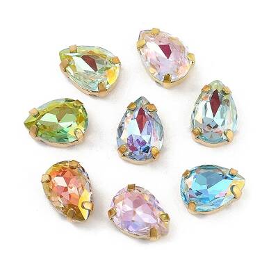 Brass Glass Rhinestone Sew on Rhinestones