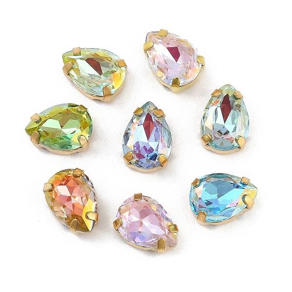 Brass Glass Rhinestone Sew on Rhinestones