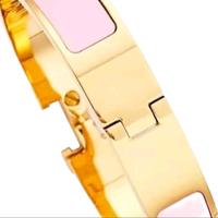 H Bangle 12mm - Luxurious Gold Finish with Elegant Design and Comfortable Fit