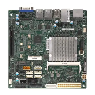 MBD-A2SAV-B Supermicro A2SAV Socket FCBGA-1296 System on Chip Chipset Mini-ITX System Board (Motherboard) Supports Atom E3940...