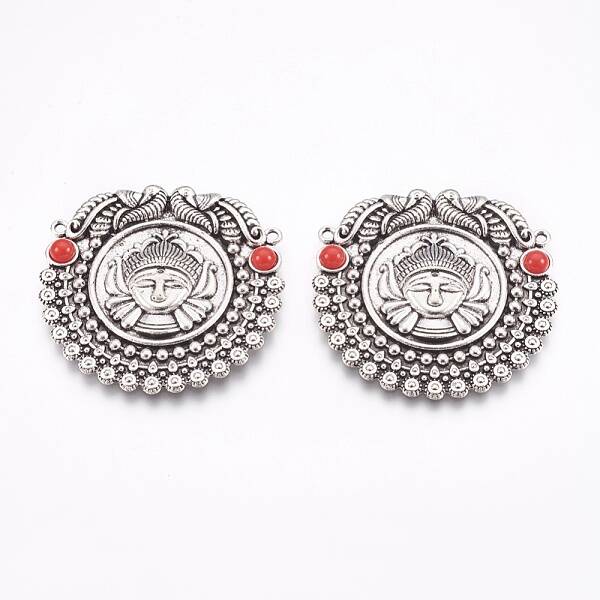 Tibetan Style Alloy Big Pendants