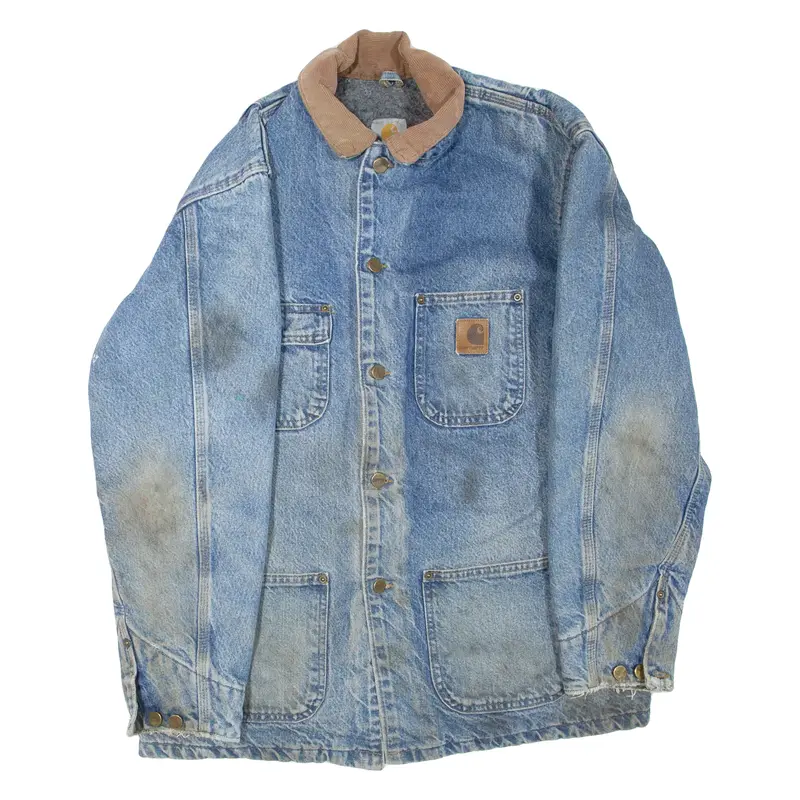 CARHARTT Mens Lumberjack Jacket Blue M