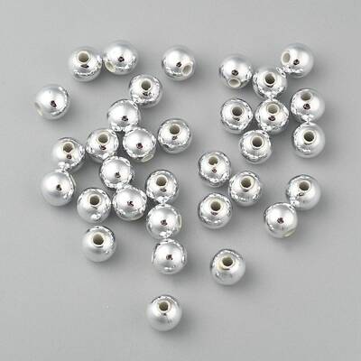 Plating Plastic Acrylic Round Beads
