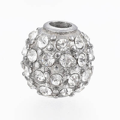 304 Stainless Steel Crystal Rhinestone Beads for DIY Projects