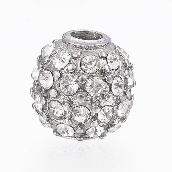 304 Stainless Steel Crystal Rhinestone Beads for DIY Projects