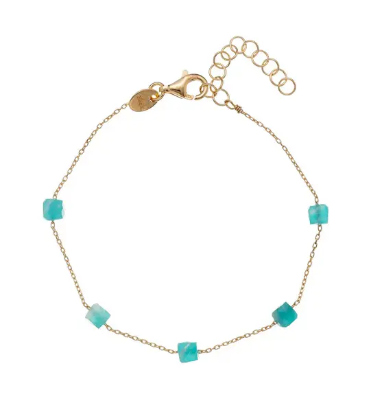 Alisia Elegante Bracciale Placcato Oro Con Amazzonite Al2534.01.011