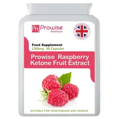 Raspberry Ketones 1200 mg - 60 Vegan Capsules | Advance Formulation with Pure Raspberry Ketones Supplements | Raspberry Fruit...