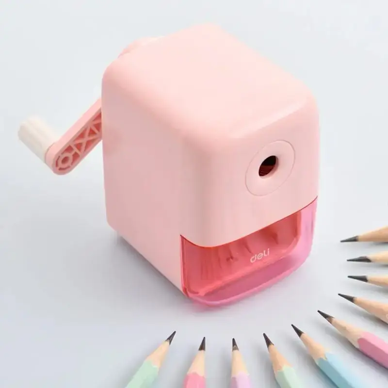 Portable Manual Pencil Sharpener, 1 Count Non-electric Hand-cranked Pencil Sharpener for Home Office School, School Office Ac...