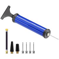 Portable Air Pump,Ball Pump Inflator Kit with Needle,Nozzle, Extension Hose for Soccer Basketball Football Volleyball Water P...