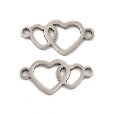 Non-Tarnish 201 Stainless Steel Connector Charms