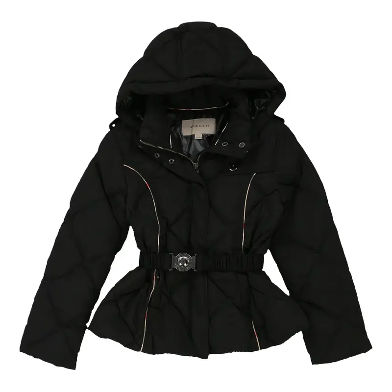 10 Years Burberry Puffer - Small Black Nylon Blend | Size: small