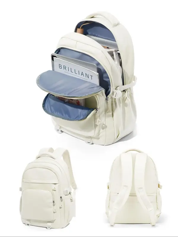 Preppy Style Large Capacity Durable Travel Backpacks for School, Lightweight Wear-resistant Waterproof Travel Backpack, Multi...