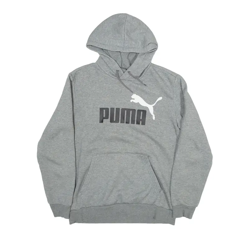PUMA Hoodie Grey Pullover Mens S