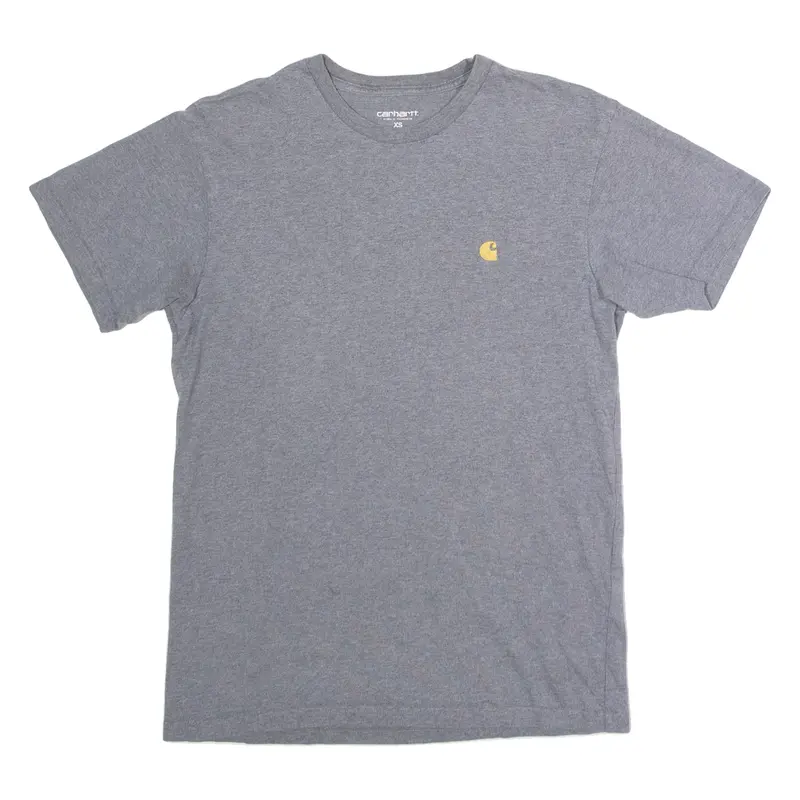 CARHARTT WIP Chase Mens T-Shirt Grey Crew Neck XS