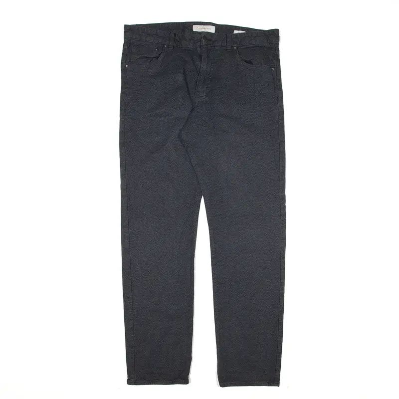 CALVIN KLEIN Trousers Grey Slim Straight Mens W36 L30