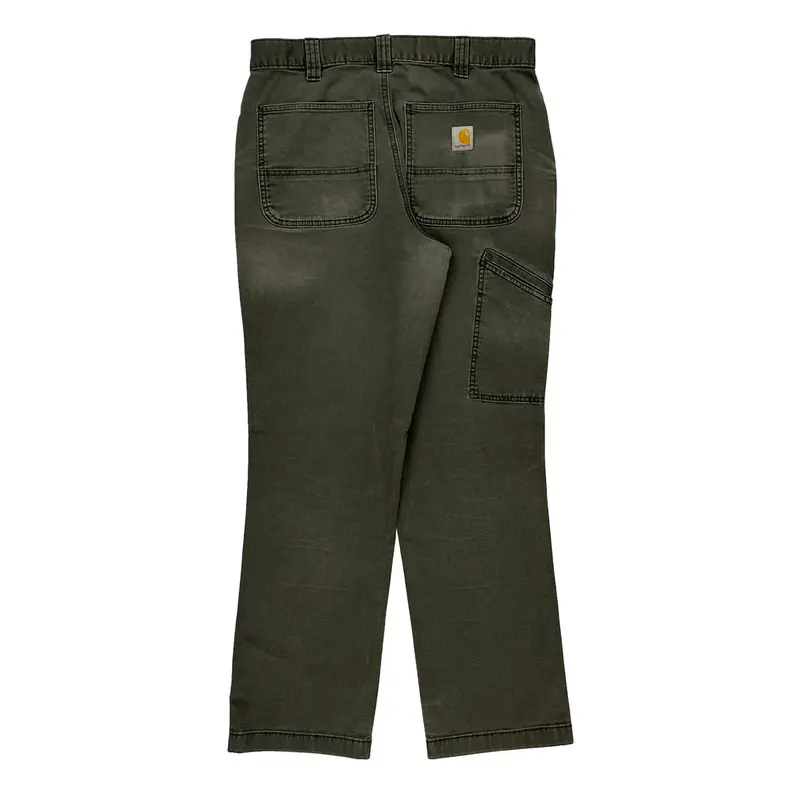 Carhartt Trousers - 31W 30L Green Cotton Blend