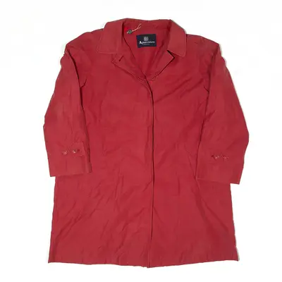AQUASCUTUM Overcoat Coat Red Womens UK 16