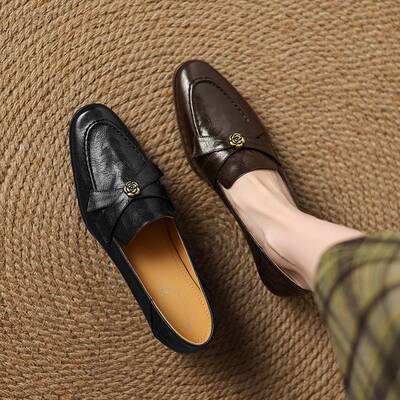 CHIKO Bea Round Toe Block Heels Loafers Shoes