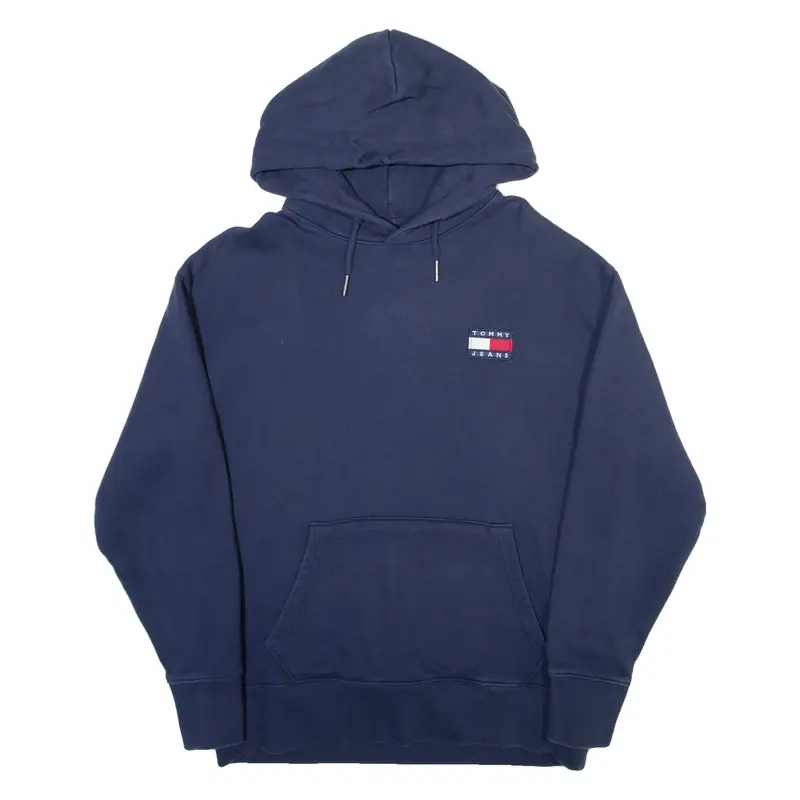 TOMMY JEANS Mens Blue Hoodie M
