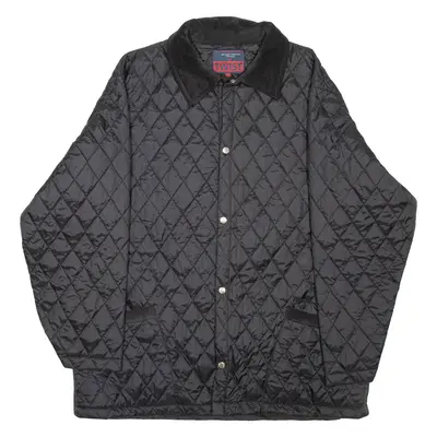 TWIST Mens Quilted Jacket Black XL
