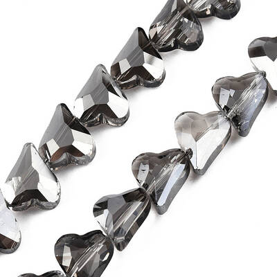 Electroplate Transparent Glass Beads Strands