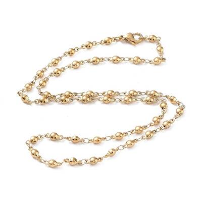 Ion Plating(IP) 304 Stainless Steel Chain Necklaces