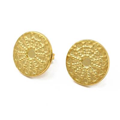 Ion Plating(IP) 304 Stainless Steel Stud Earring Cabochon Settings