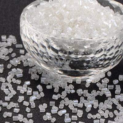11/0 Two Cut Glass Seed Beads