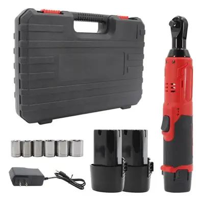 Electric Ratchet Wrench Tool Set, Portable Lithium Battery Powered Electric Ratchet Wrench, Multifunctional Car Repair Tool, ...