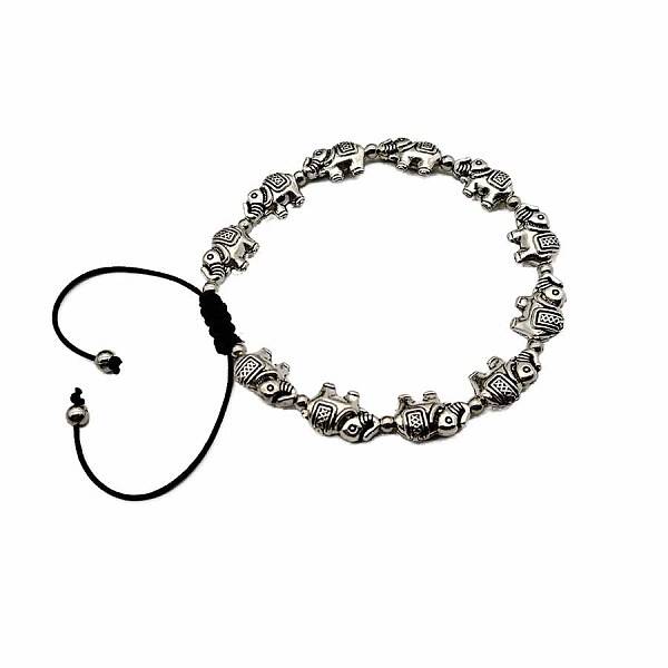 Handmade DIY bracelet jewelry with a simple and elegant elephant style