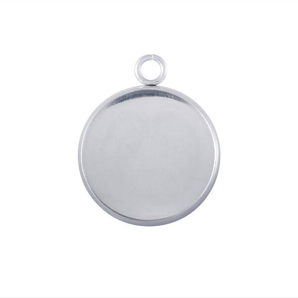Non-Tarnish 304 Stainless Steel Pendant Cabochon Settings
