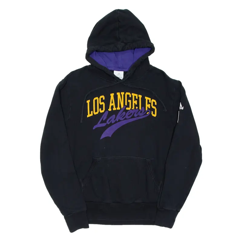 ADIDAS Los Angeles Lakers Mens Black Hoodie S
