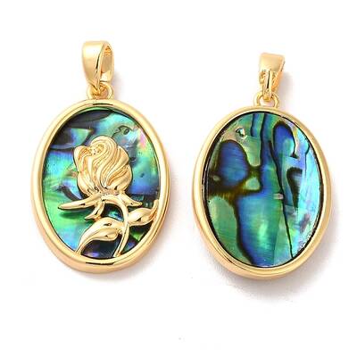 Brass Oval Pendants