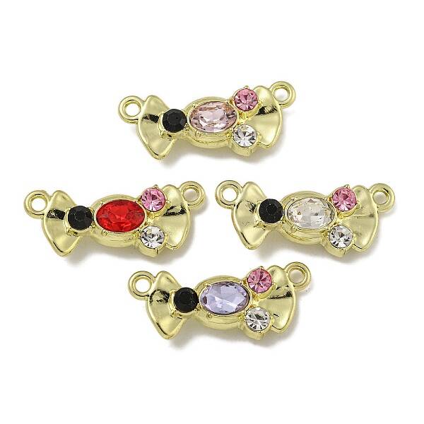 Rack Plating Alloy Rhinestone Pendants