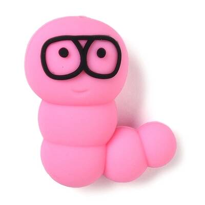 Caterpillar Food Grade Silicone Focal Beads