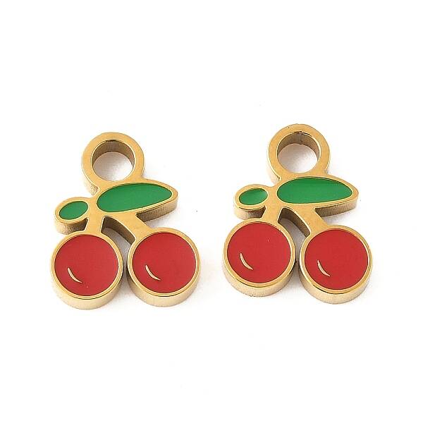 304 Stainless Steel Enamel Charms