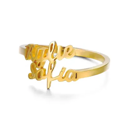 14K Gold Personalized Classic Name Ring