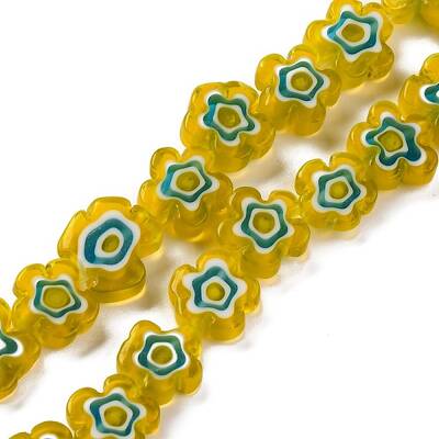 Handmade Millefiori Lampwork Beads Strands