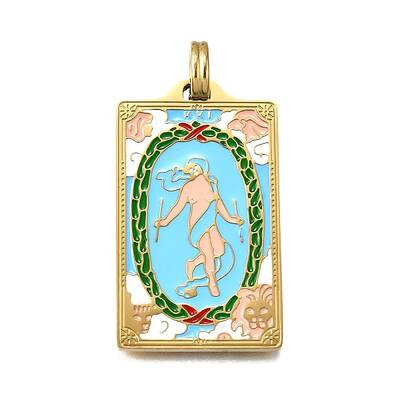 Tarot 304 Stainless Steel Enamel Pendants