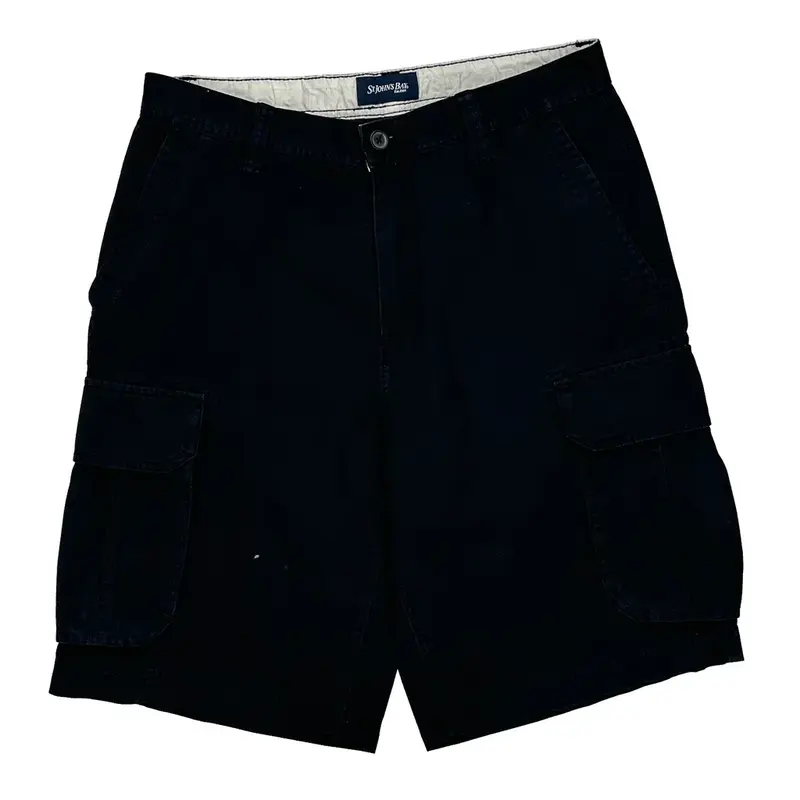 St. Johns Bay Cargo Shorts - 32? Waist Black Cotton