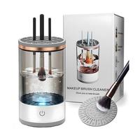 Electric Makeup Brush Cleaner with Universal Silicone Cap, Usb Charging Makeup Brush Cleaning Tool, Makeup Brushes Cleaner, P...