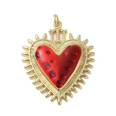 Rack Plating Brass Enamel Pendants